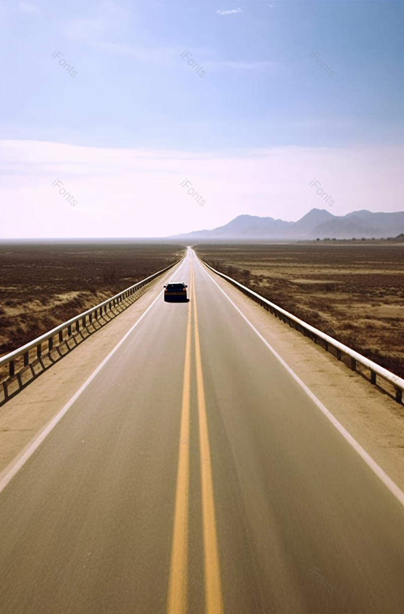 驾驶汽车在内蒙古阿拉善沙漠国家地质公园的公路上自驾游柏油路独自旅行,高清,摄影图,摄影图片,图片大全,摄影图免费下载